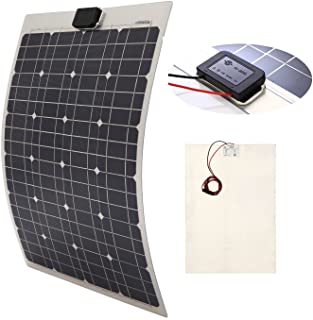 ICO LLC 40 W SEMI-FLEXIBLE Mono Panel Solar Cell Panel para yates casa techo RV Camper carga de batería 12 V sistema